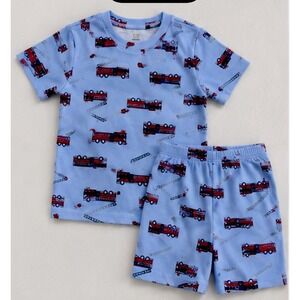 BABY GAP Fire Truck PJ'S pajamas sleepwear Short Sleeve and Bottoms NWT